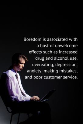 writes boredom is associated with a host